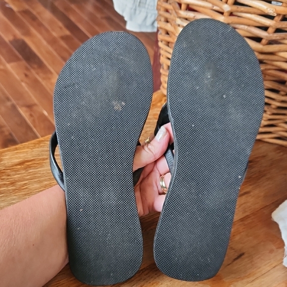 Black Beaded Sandals - Picture 7 of 11